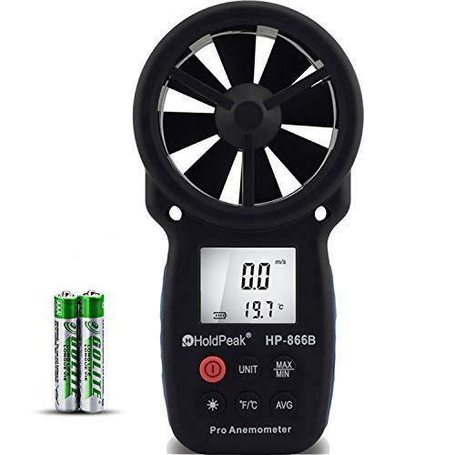 HOLDPEAK Digital Anemometer Handheld Wind Speed Meter for Measuring Wind,Durable
