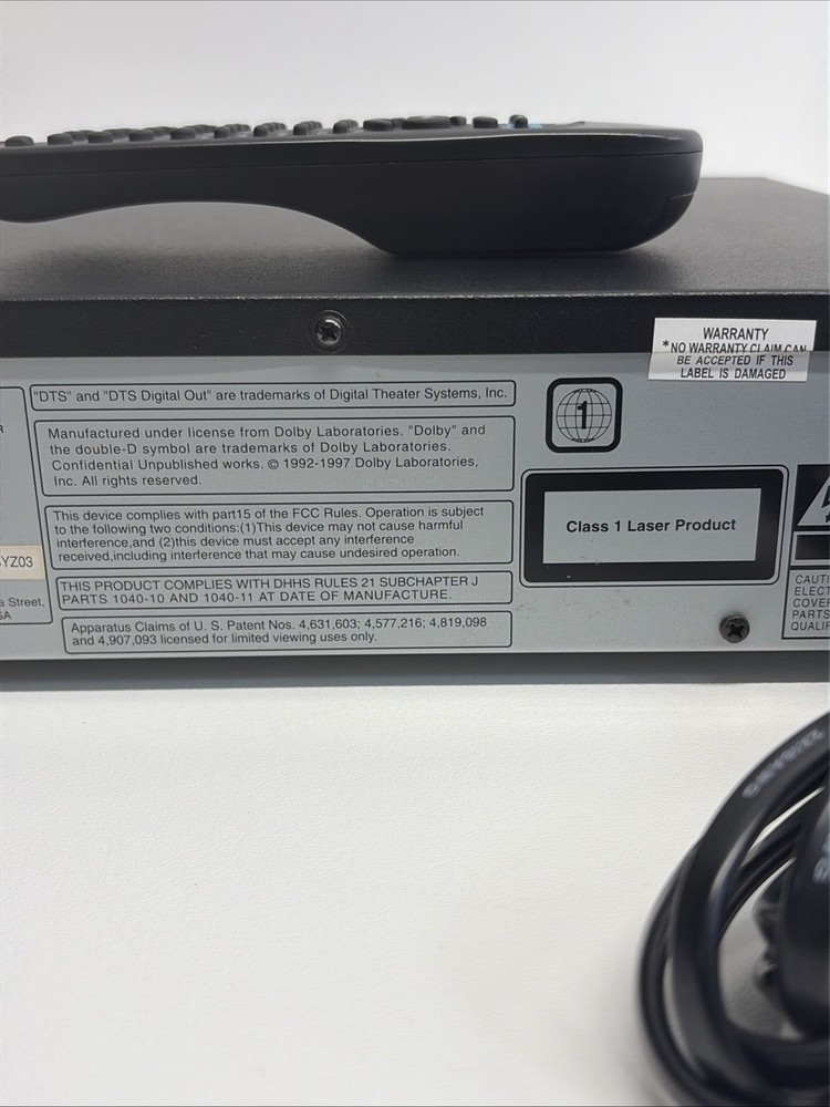 Apex AD-1200 DVD CD MP3 Player w/ Remote Tested Working
