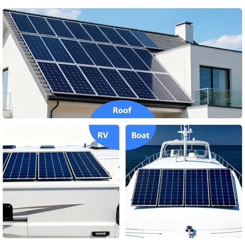 4 Set Solar Panel Roof Mounting Kit, Aluminum Solar Panel Mounting Rails