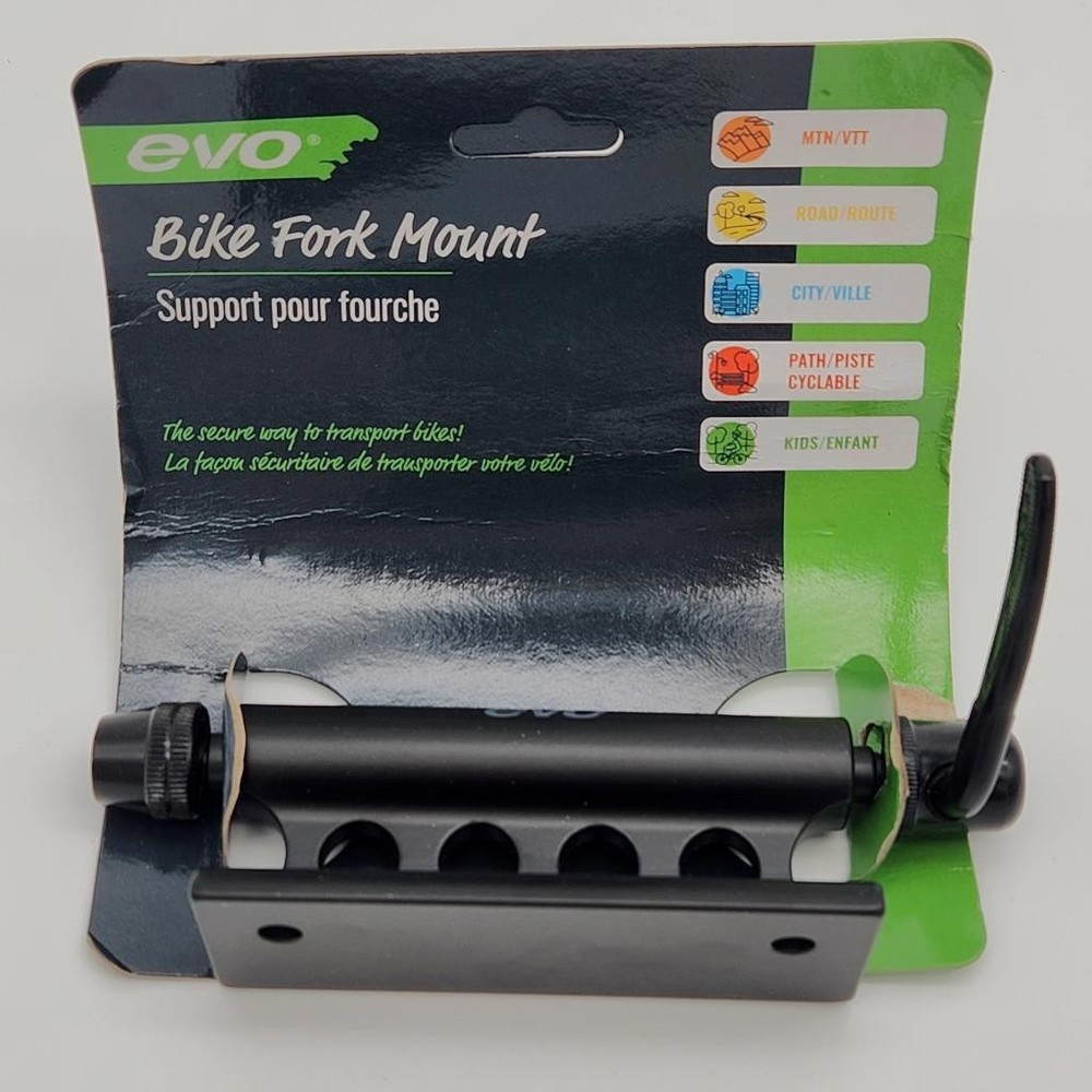 EVO Bicycle Block Fork Adaptor Black OPEN PACKAGE