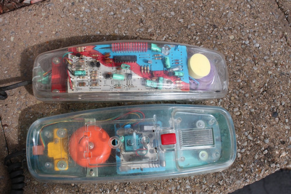 Vintage Unisonic 6900 Transparent Phone Untested