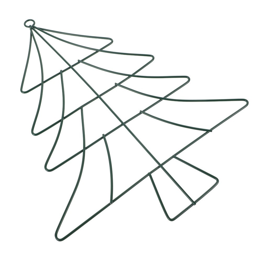 Christmas Tree Yard Decoration Home Wreath Frame DIY Iron Support