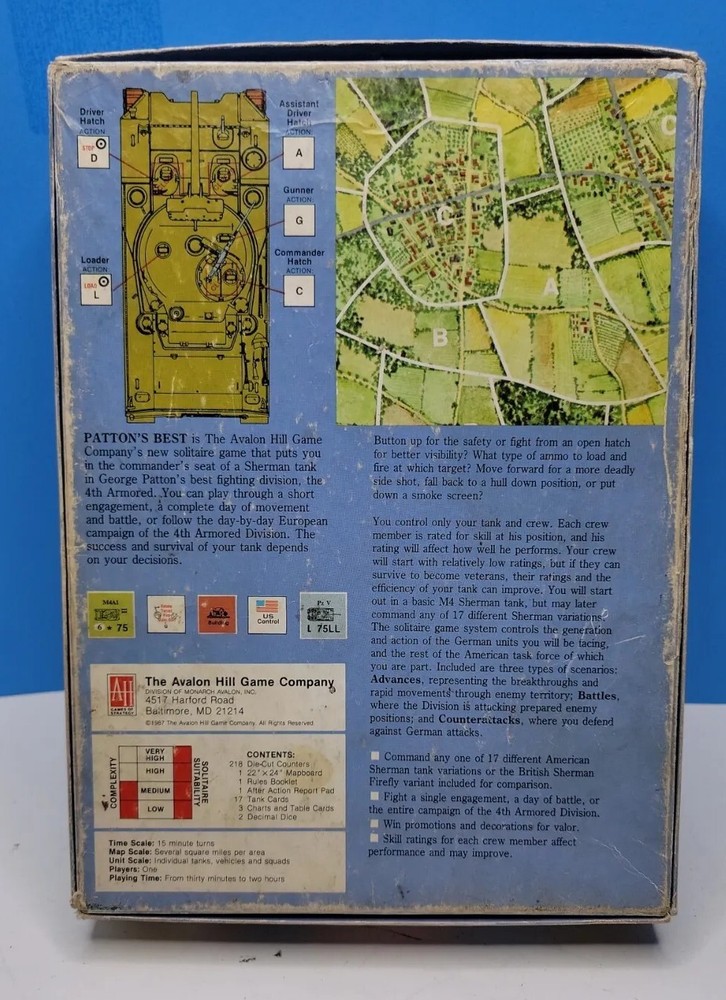 Patton's Best 1987 WW2 Role Playing Strategy Game - Complete.