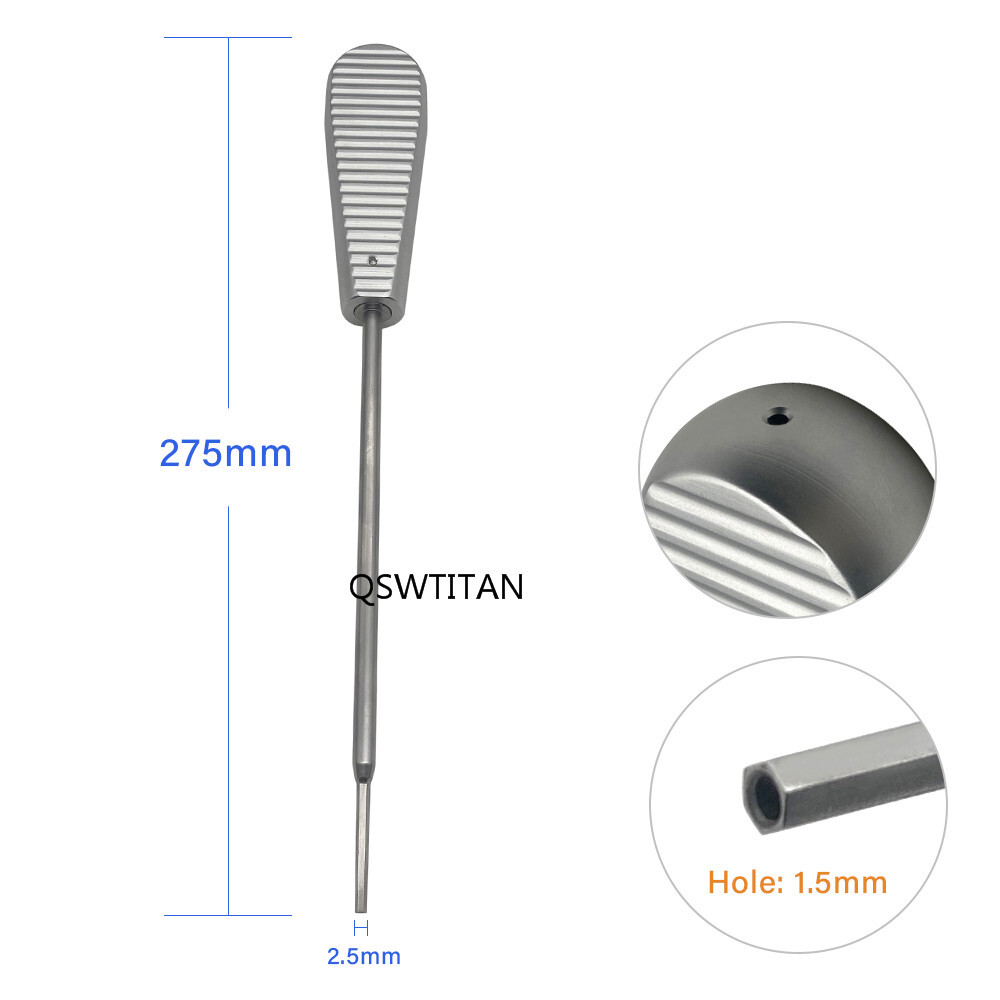 Orthopedic ACL PCL Hex Screwdriver Interference Screw Driver