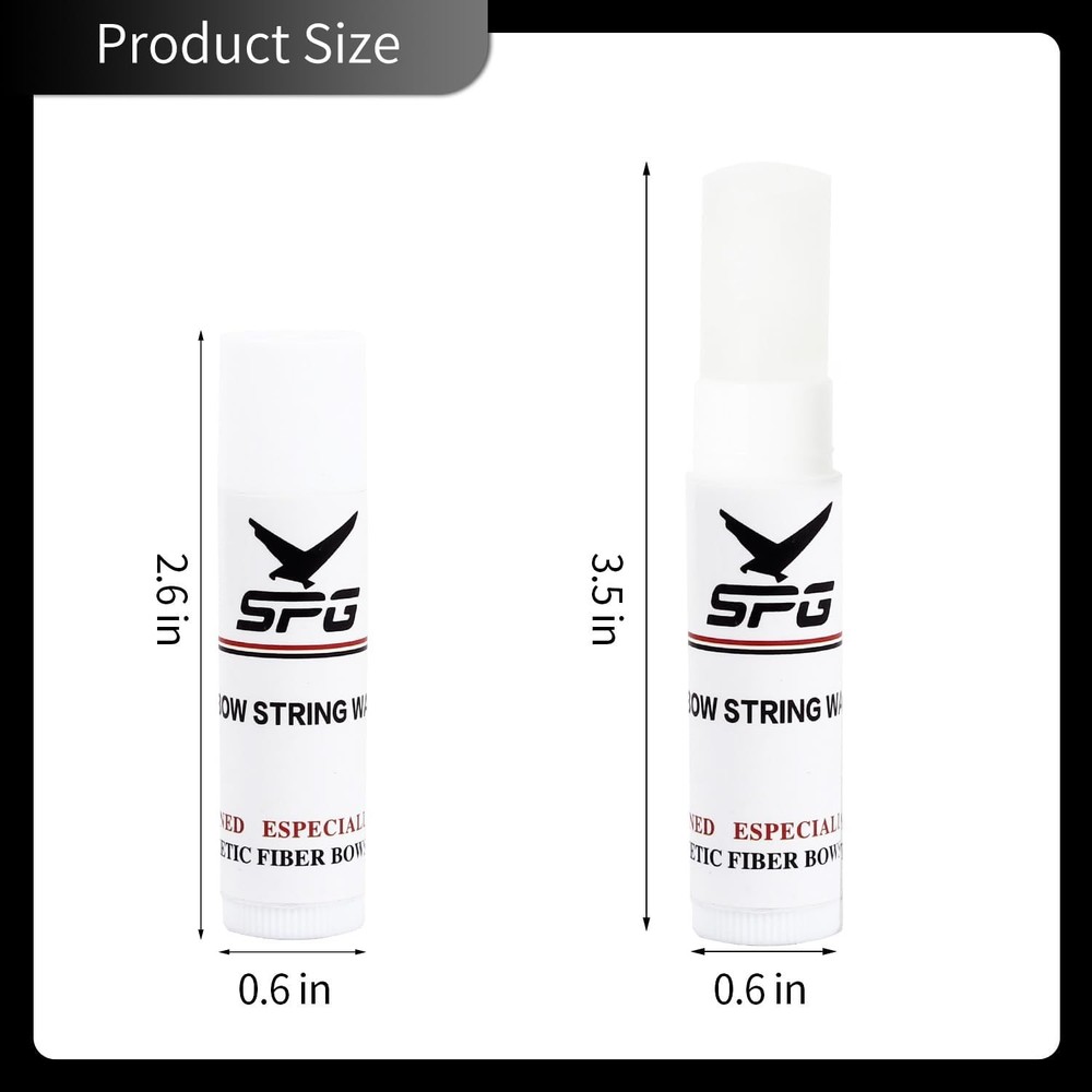 Archery 6Pcs Bow String Wax, Protective Bowstring Waterproof Rail Lube for...