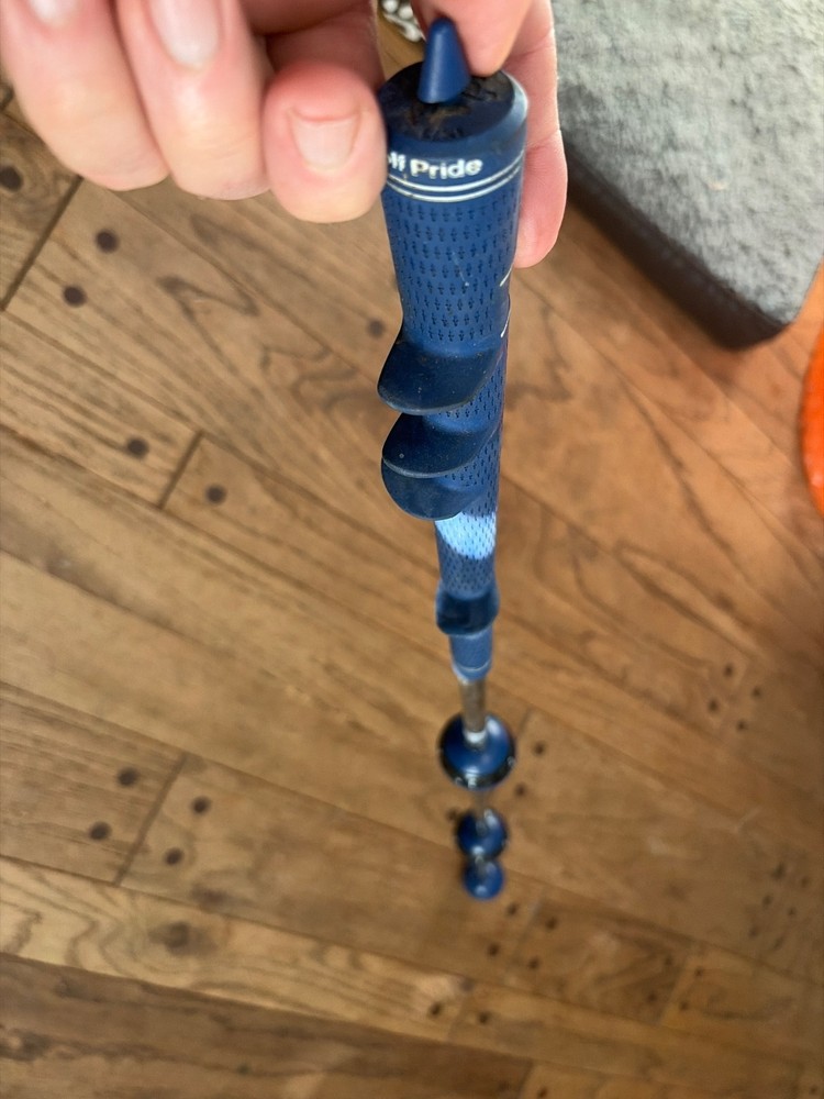 David Leadbetter Swing Setter Golf Training Aid Blue Grip Trainer