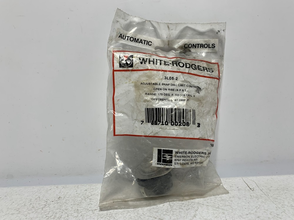 Emerson 3L05-2 Adjustable Snap Disc Limit Control