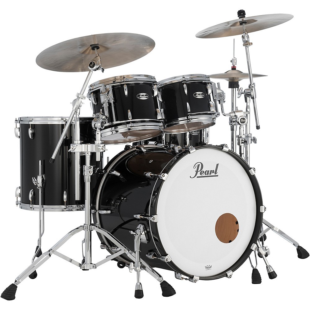 Pearl Masters Maple 4-Piece Shell Pack Piano Black