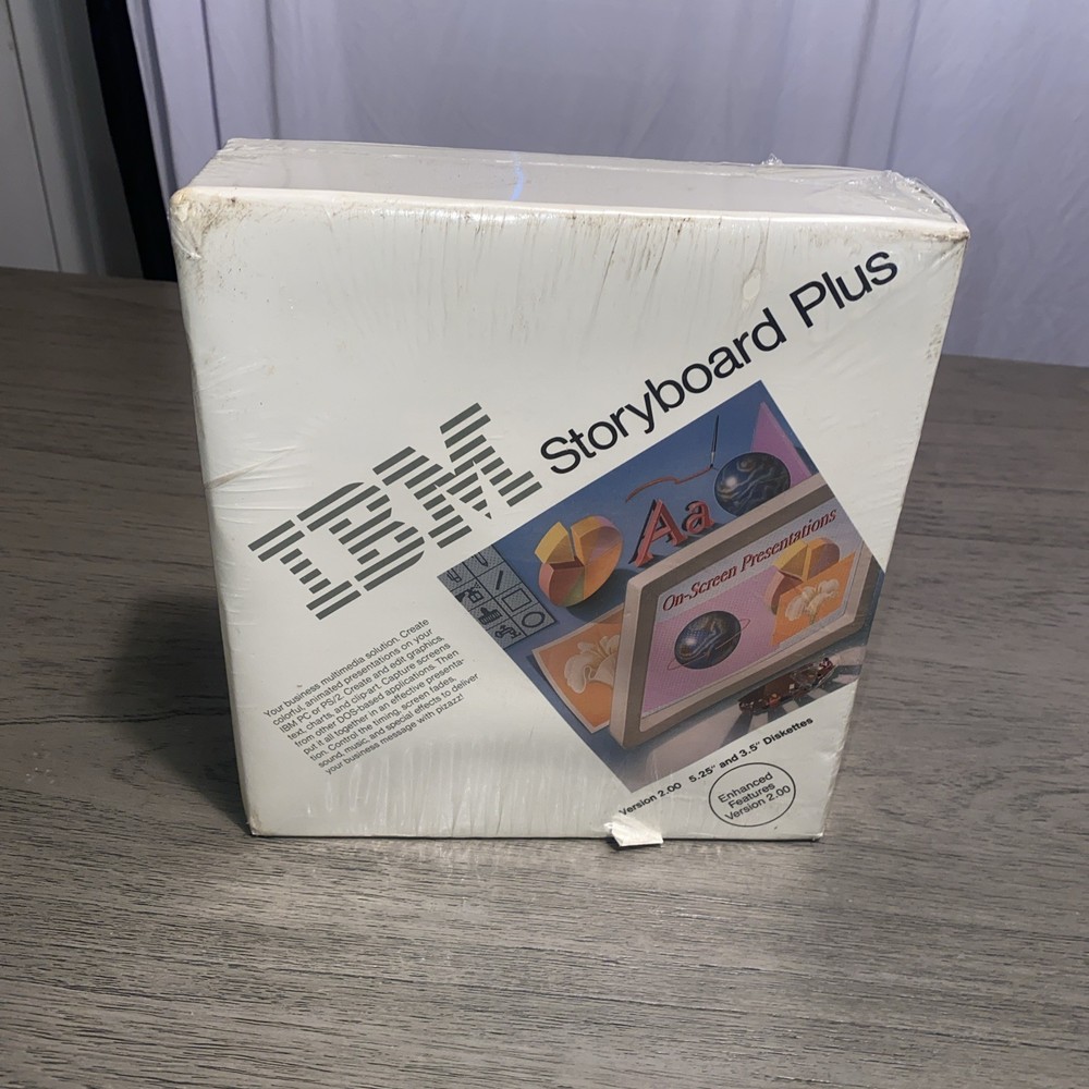 IBM PC Storyboard PLUS Version 2.0 presentation software Brand New!