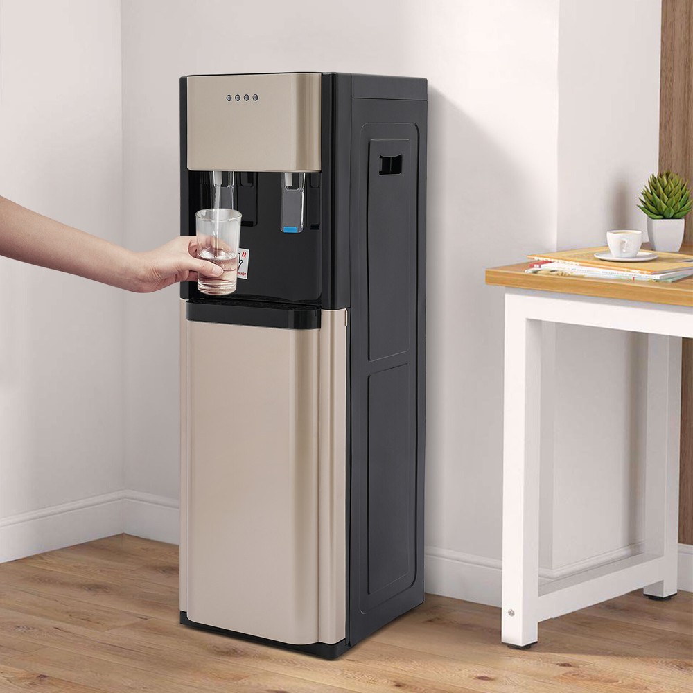 Bottom Load Hot/Cold Water Dispenser Cooler 5 Gallon Home/Office Stainless Steel