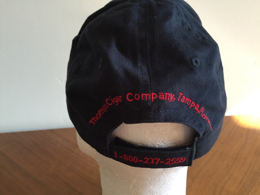 Thompson Cigar Company Black Cap Hat Adjustable