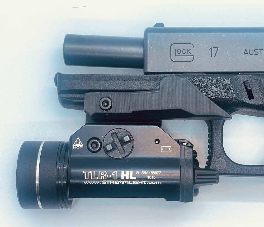 RH Thumb Rest for Pistol Recoil Control w/ACCESSORY RAIL!
