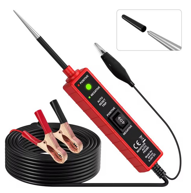 6-24V DC Car Circuit Tester, Multi-Function Diagnostic Tool with 4m Test Lead