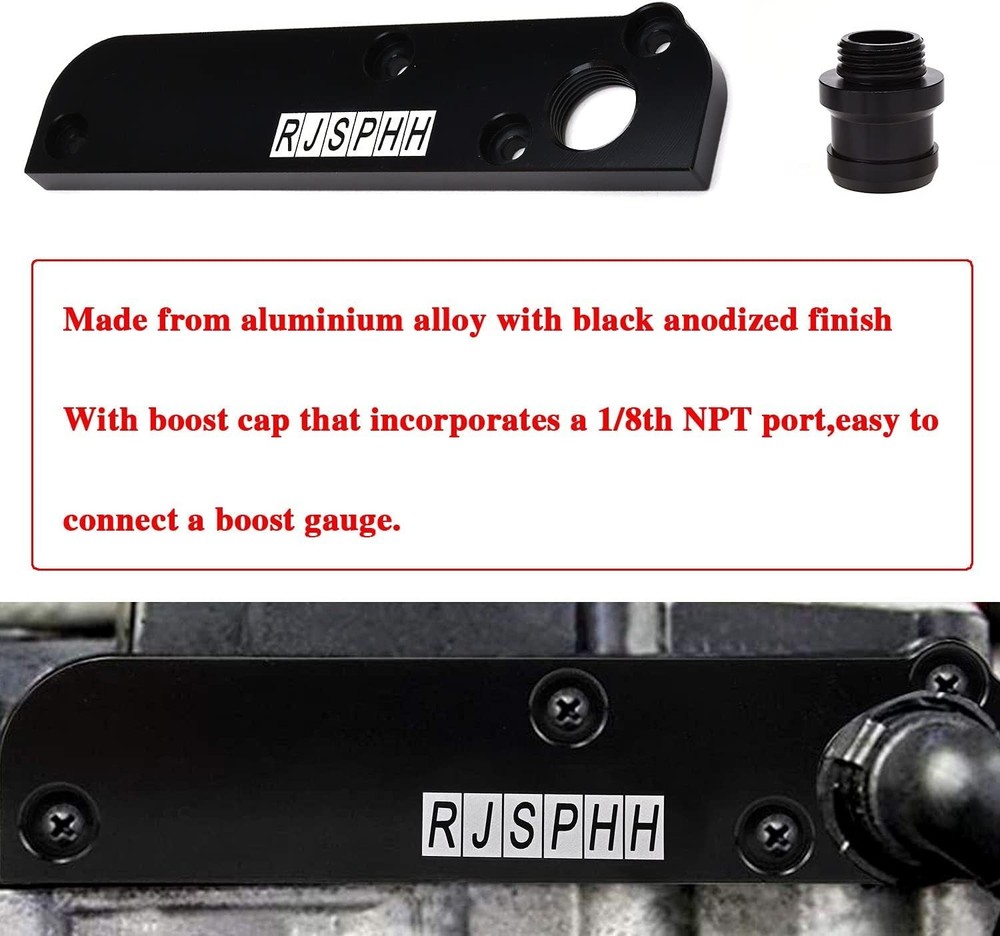 PCV Adapter FSI Torque Solution Billet with Boost Cap Kit Compatible with VW/...