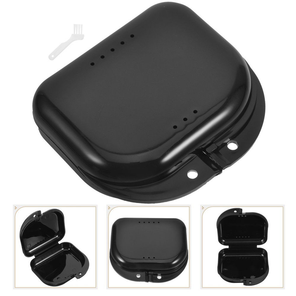 1 Set Denture Box Brace Case Small Denture Container Storage Boxes Retainer