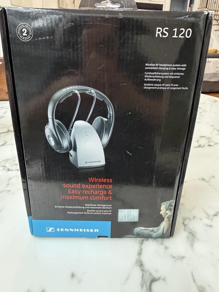 Sennheiser RS120 II On-Ear Wireless RF Headphones + Charging Cradle Tested
