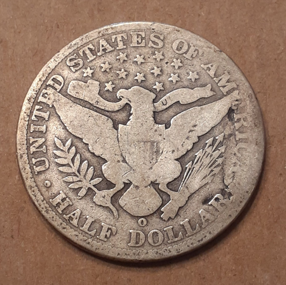1906 O BARBER HALF DOLLAR