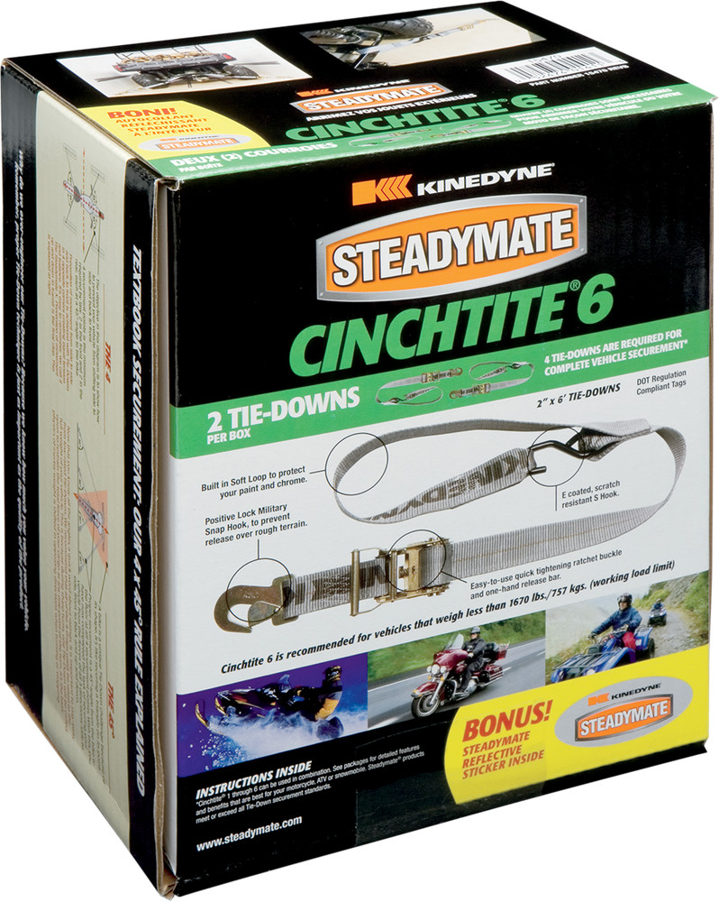 STEADYMATE Cinchtite 6 Ratchet Tie-Down 15470