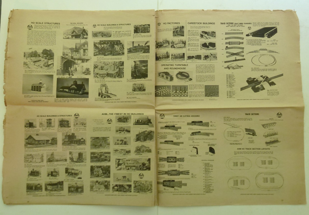 Vintage 1976 AHM Train Set Instructions & Catalog CA-18F