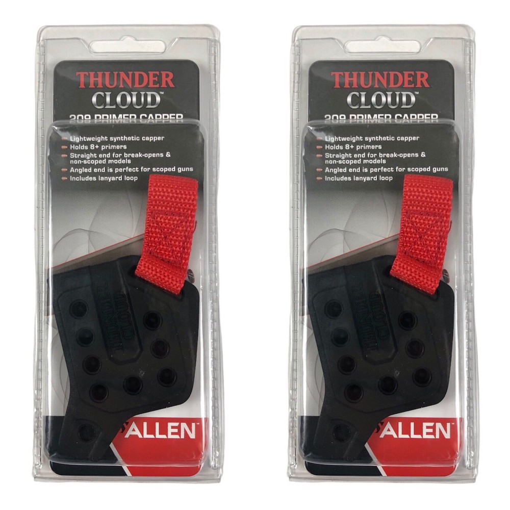 2x Allen Thunder Cloud 209 Primer Capper, holds 8+ Primers MuzzleLoader Lot Of 2