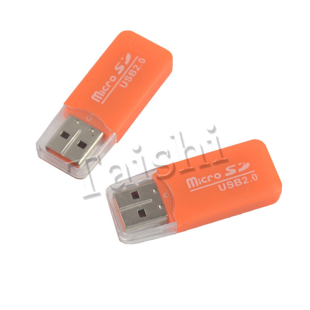 2pcs USB 2.0 Card reader Micro SD Card Reader Adapter Micro SD SDHC TF T-Flash