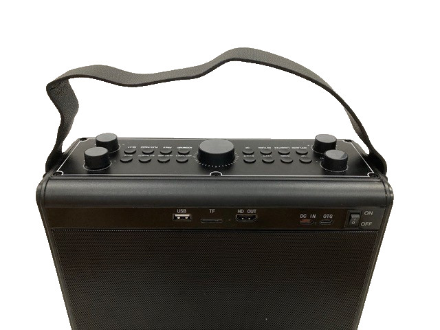 Portable Karaoke Machine V-08 Bluetooth Speaker with Wireless Microphones
