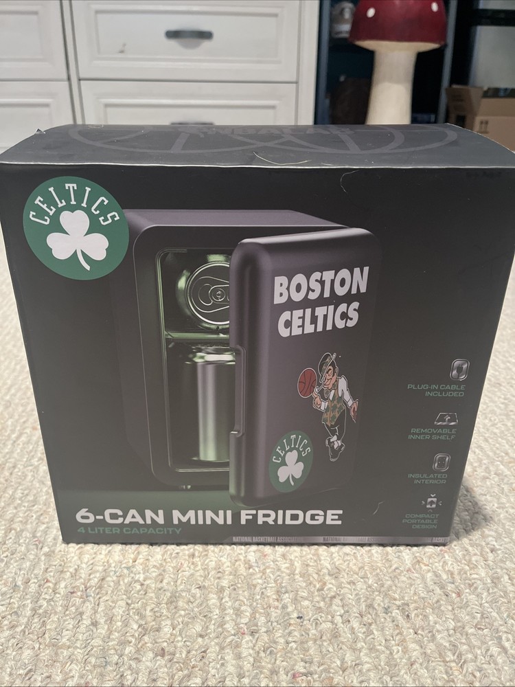 LIMITED Celtics 6 Can Mini Fridge NEW - Opened Box