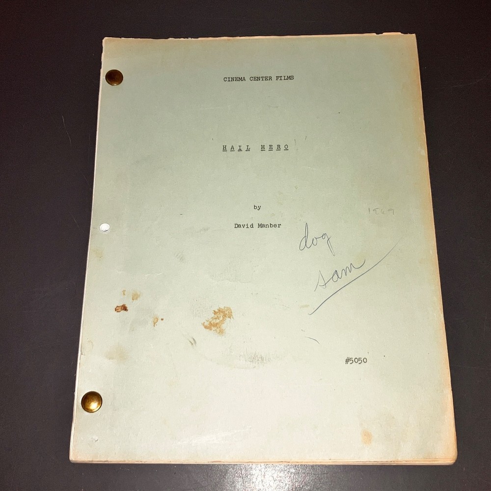 "HAIL, HERO!" (1969) Michael Douglas Debut / Dog Trainer Script w/Notes + COA!