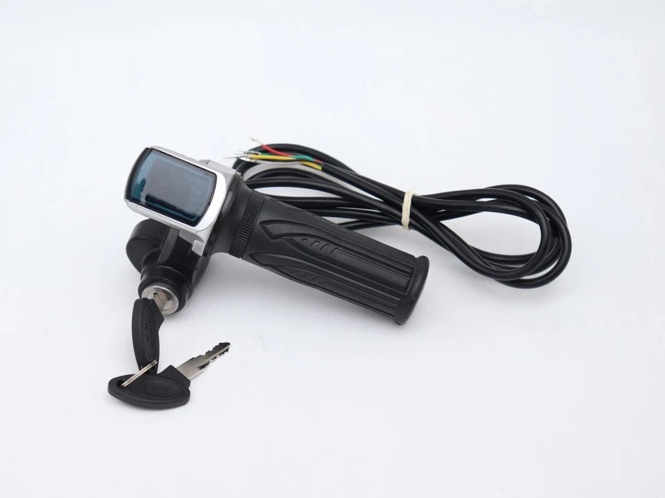 24V electric scooter throttle handle with keylock power indicator light