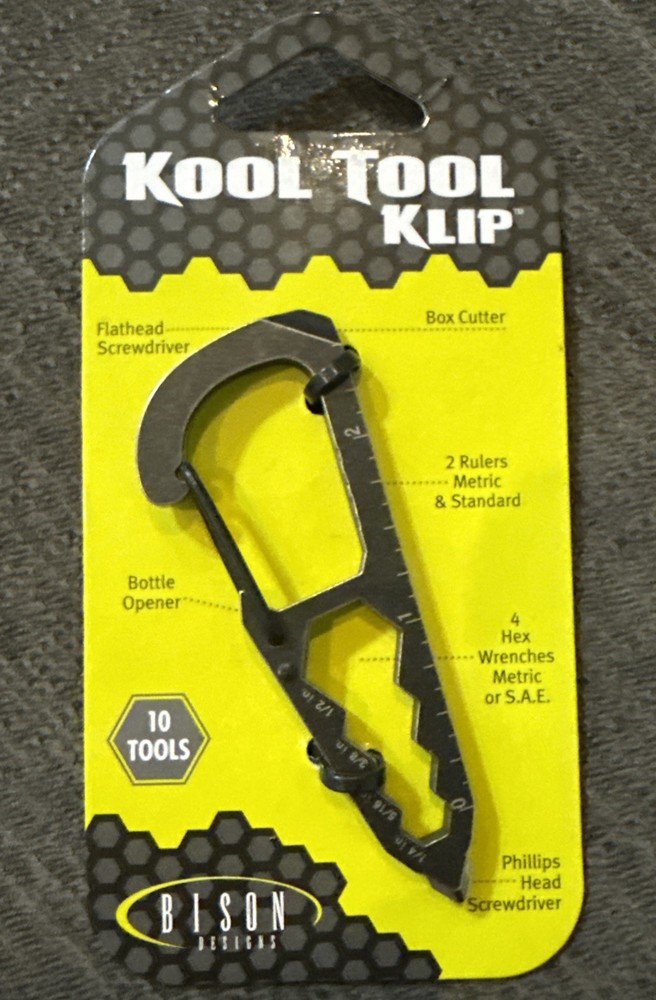 Bison Kool Tool Klip Pocket Multitool - 10 Tools In 1