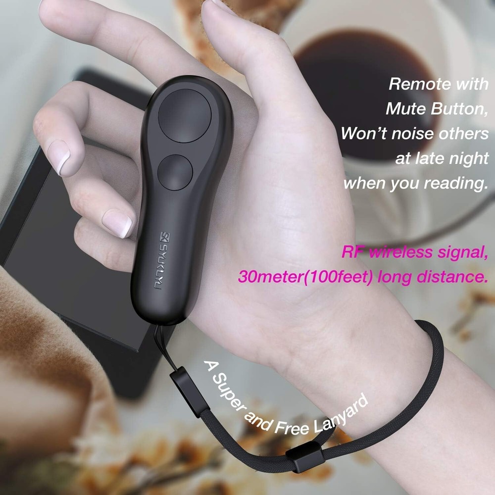 RF Remote Control Page Turner for Kindle Reading Ipad Surface Comics, iPhone An