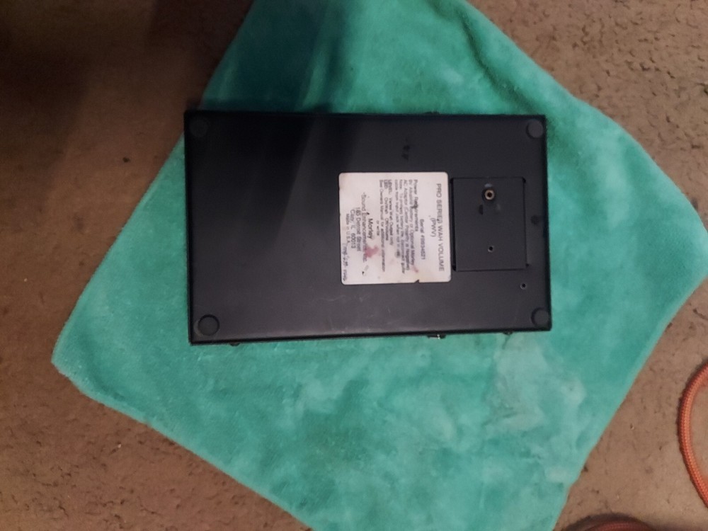 Morley guitar wall and volume pedal.