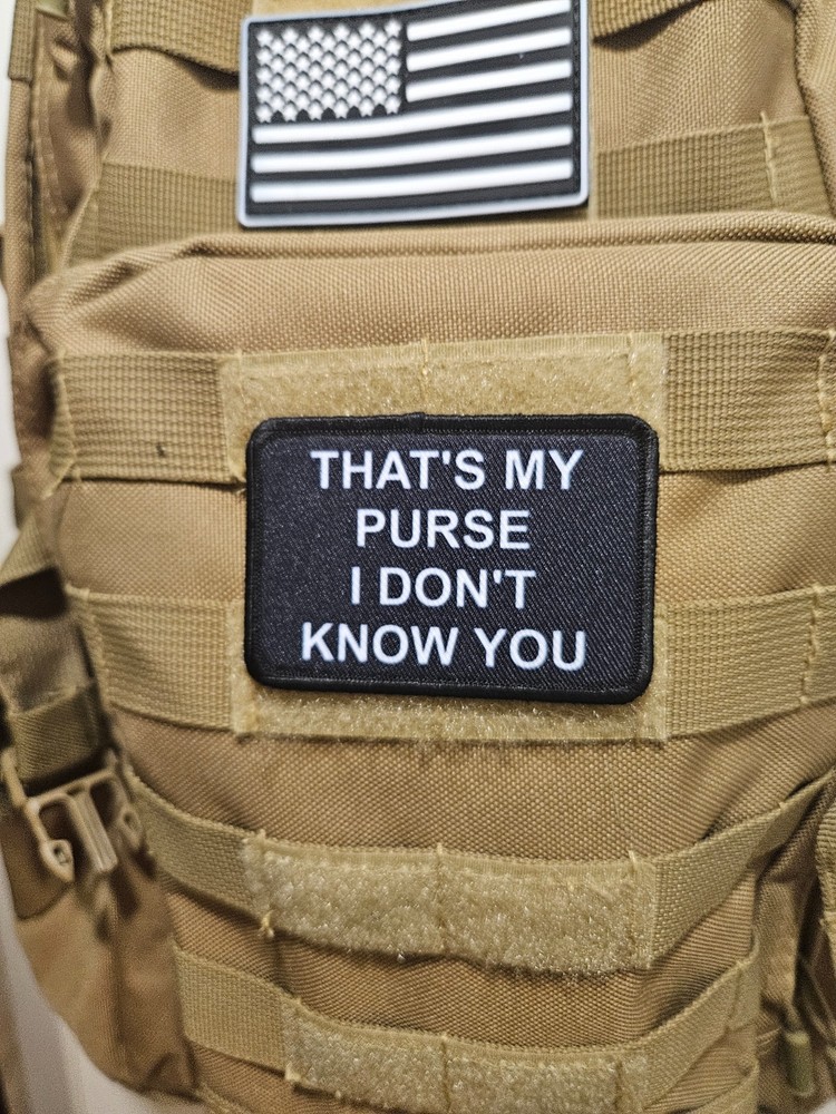 That's my purse meme 2"x3" hook & loop funny patch