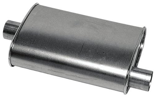 Muffler Deep Performance Tone Inlet 2.25 Pipe Connection Offset Outlet 2.25