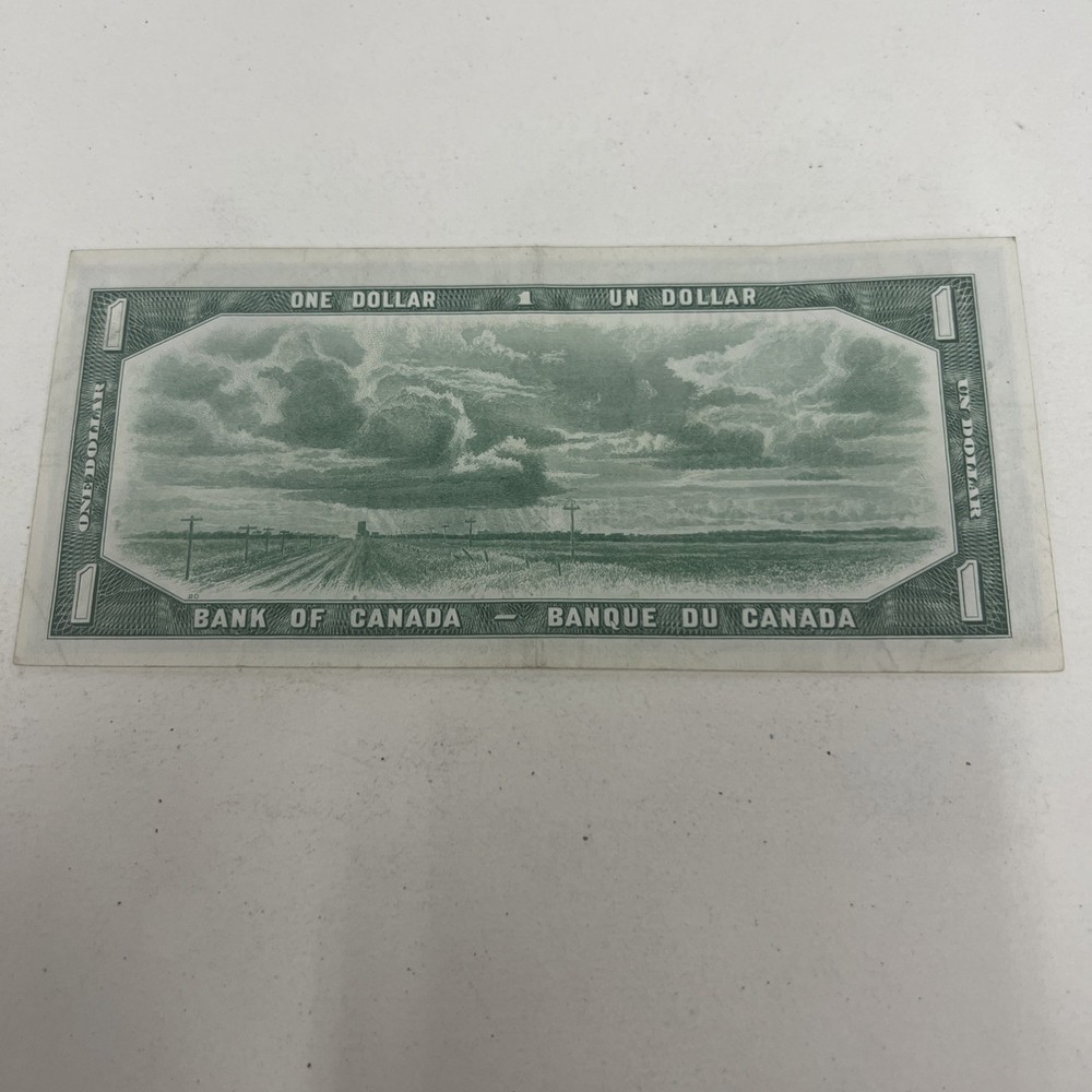 Bank Of Canada One Dollar 66a Devils Face 1954