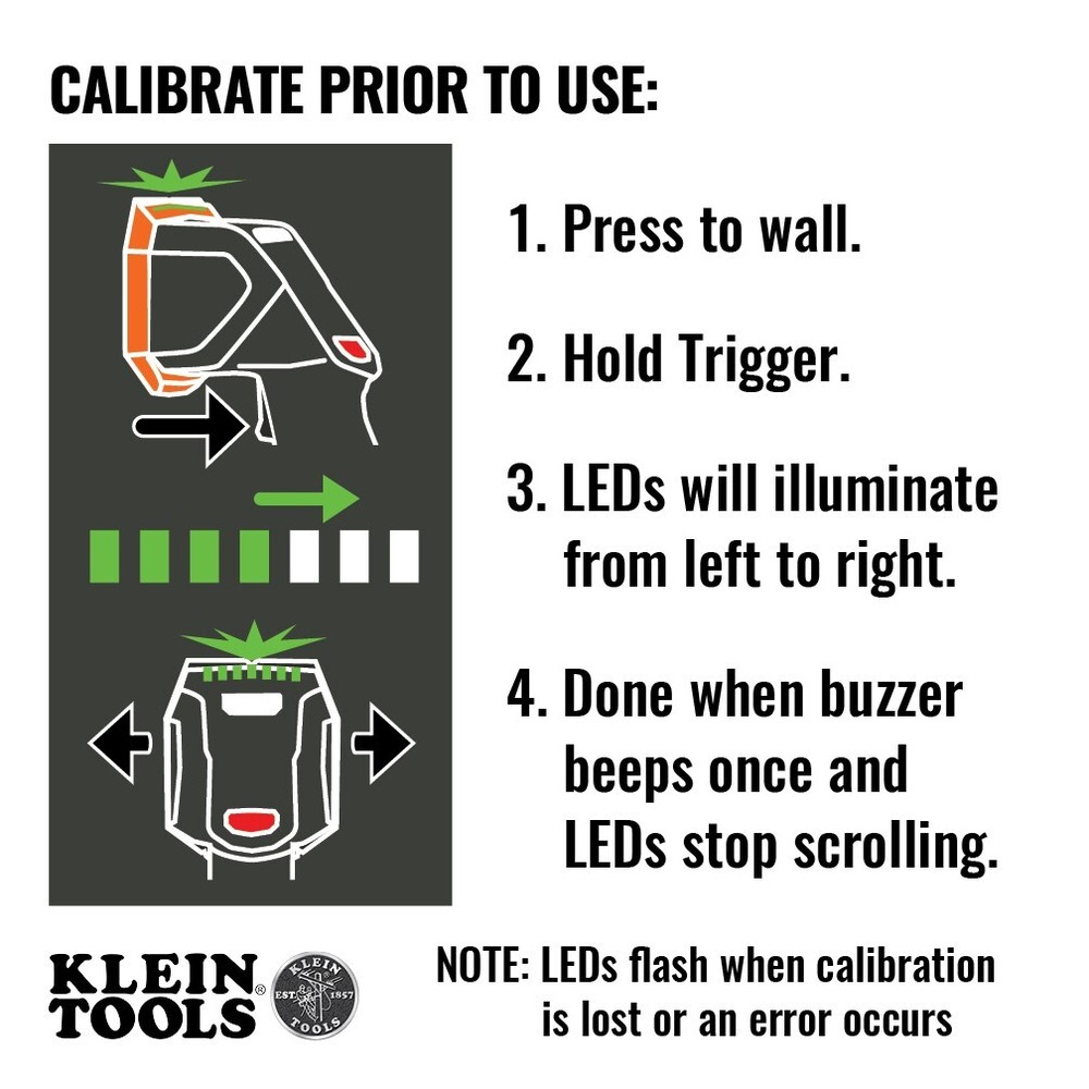 Klein Tools ESF150LL Electronic Stud Finder with Cross-Line Lasers