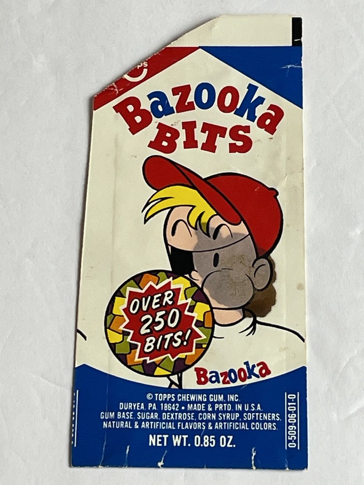 1970s Topps Bazooka Bits Candy Bubble Gum Wrapper Rare Vintage