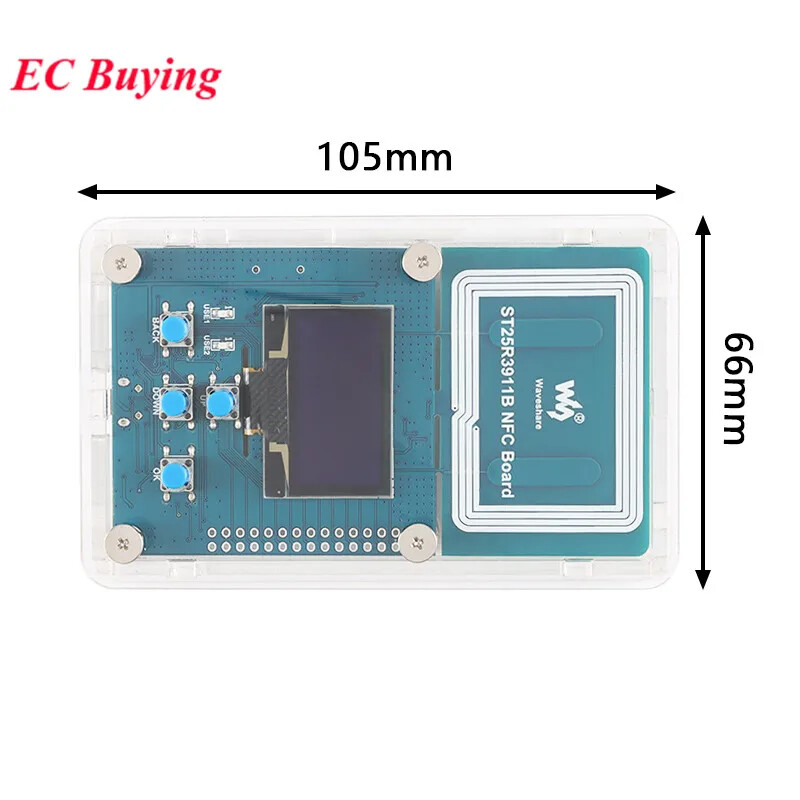 NFC Development Board Kit, Reader Controller, ST25R3911B with OLED Screen SPI