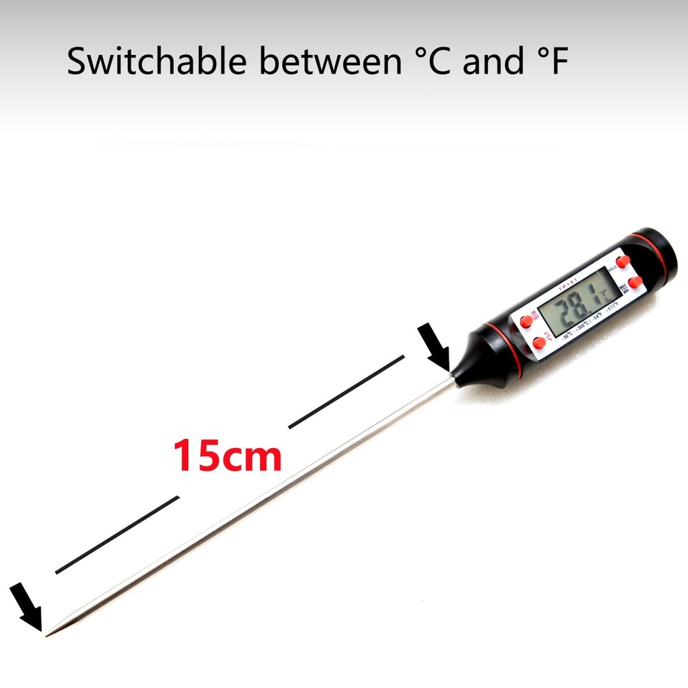 Digital Thermometer Film Developing Darkroom Temperature Meter Probe InstantRead