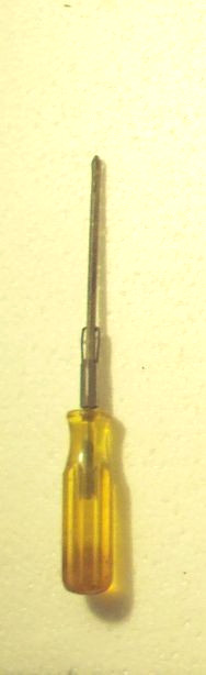 Vintage Old Forge USA Phillips precision Screwdriver #2 Yellow Handle PR4