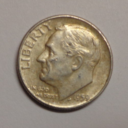 1959   Roosevelt Dime 90% Silver