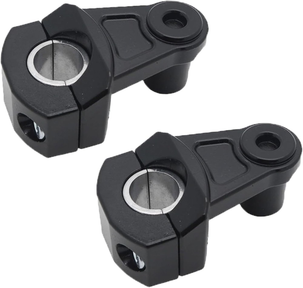 Universal 2 Inch Motorcycle Handlebar Risers Adjustable Pivot 7/8" 1-1/8" Black