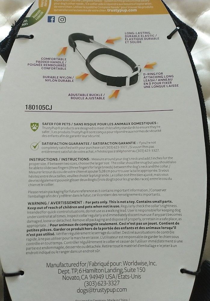 NEW Dog collar TrustyPup Quick control