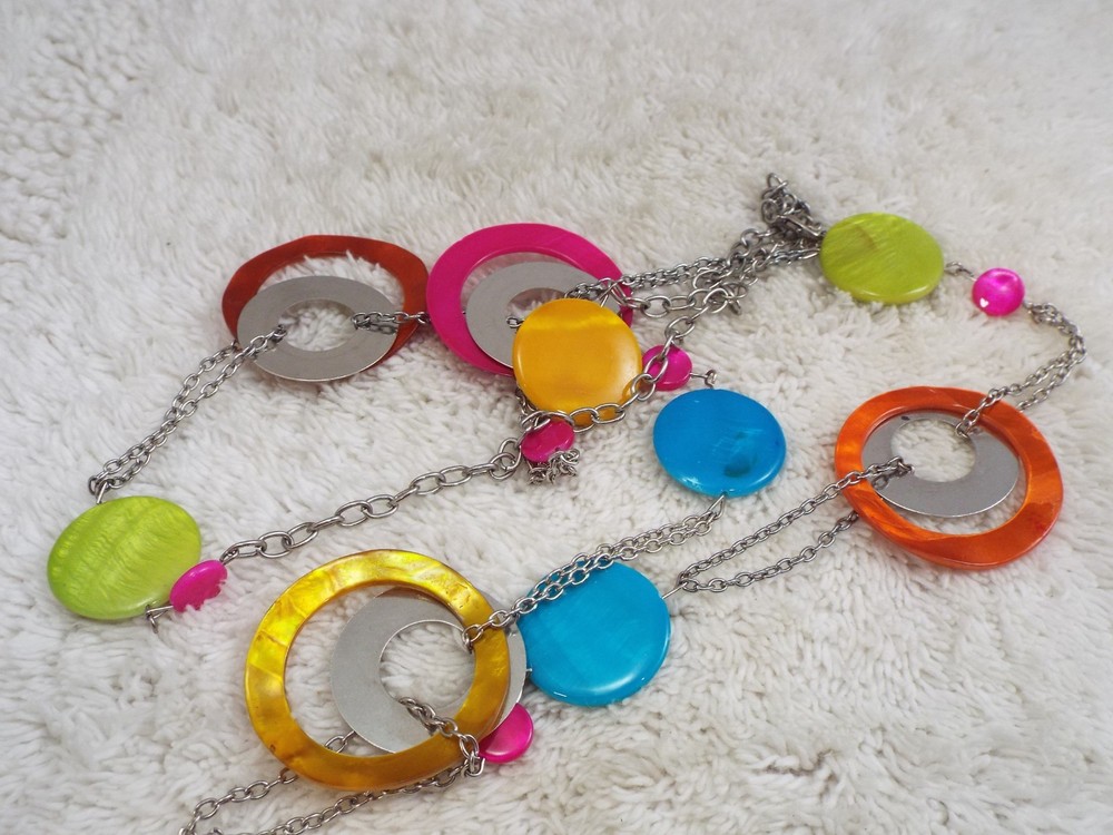 PAPARAZZI Retro 60's Rings Necklace (C8)