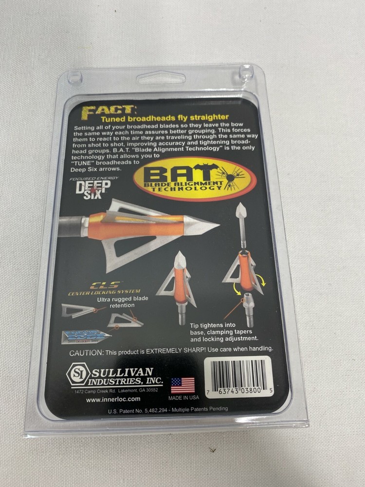 Innerloc Deep Slice 100 Grain Broadheads (Deep Six)