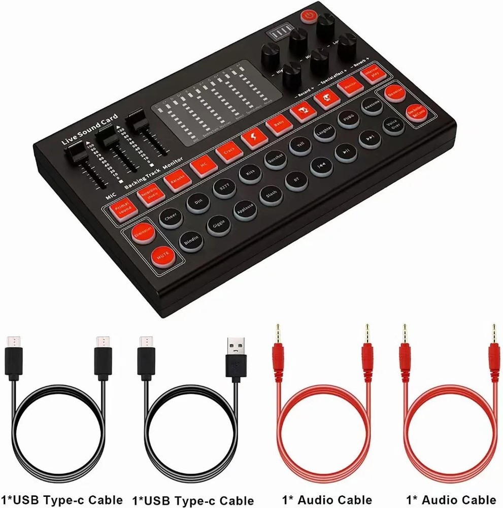 High Quality M9 Studio Recording Karaoke Live Broadcast External Audio Card