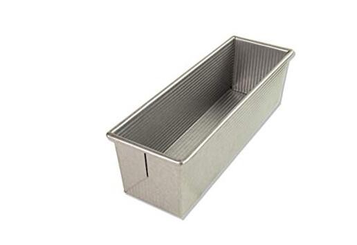 Bakeware Pullman Loaf Pan, Large, Silver 13 x 4 No Lid