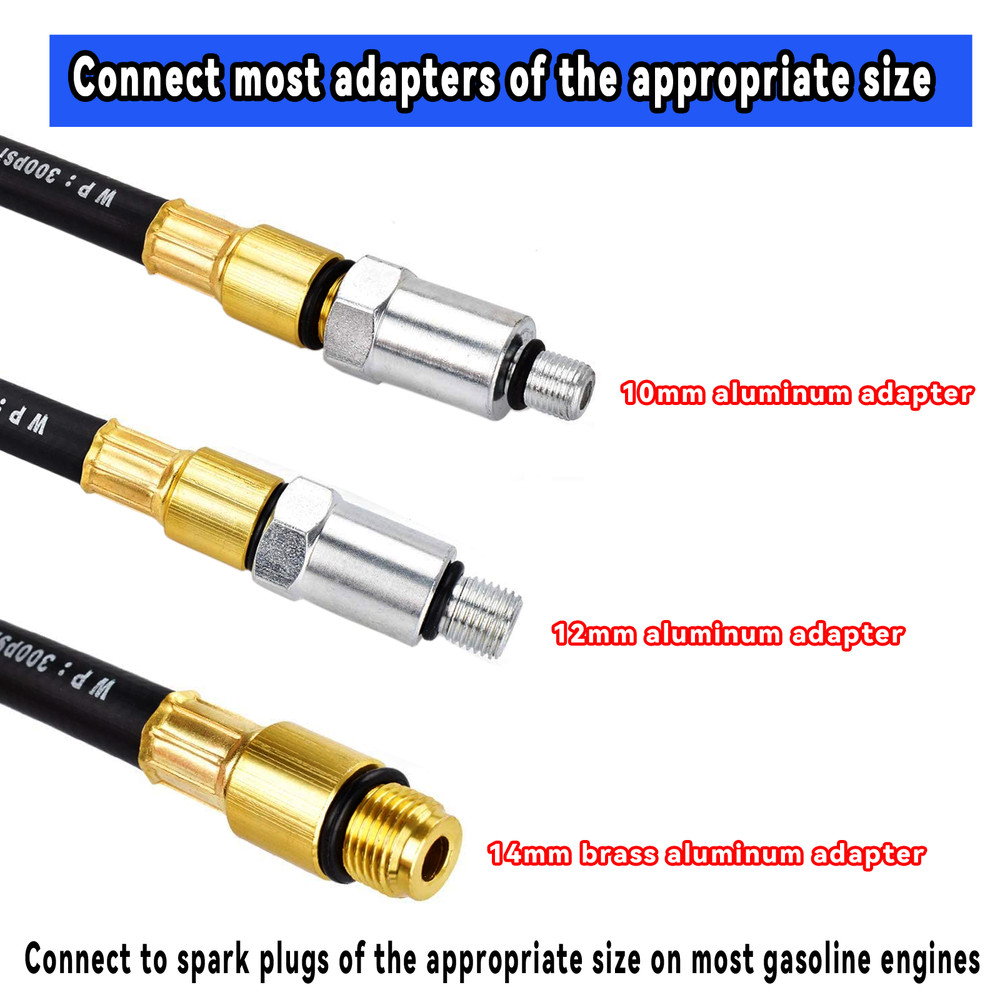 Multi-Function Cylinder Leak Down Tester Gasoline Engine Compression Gauge Test