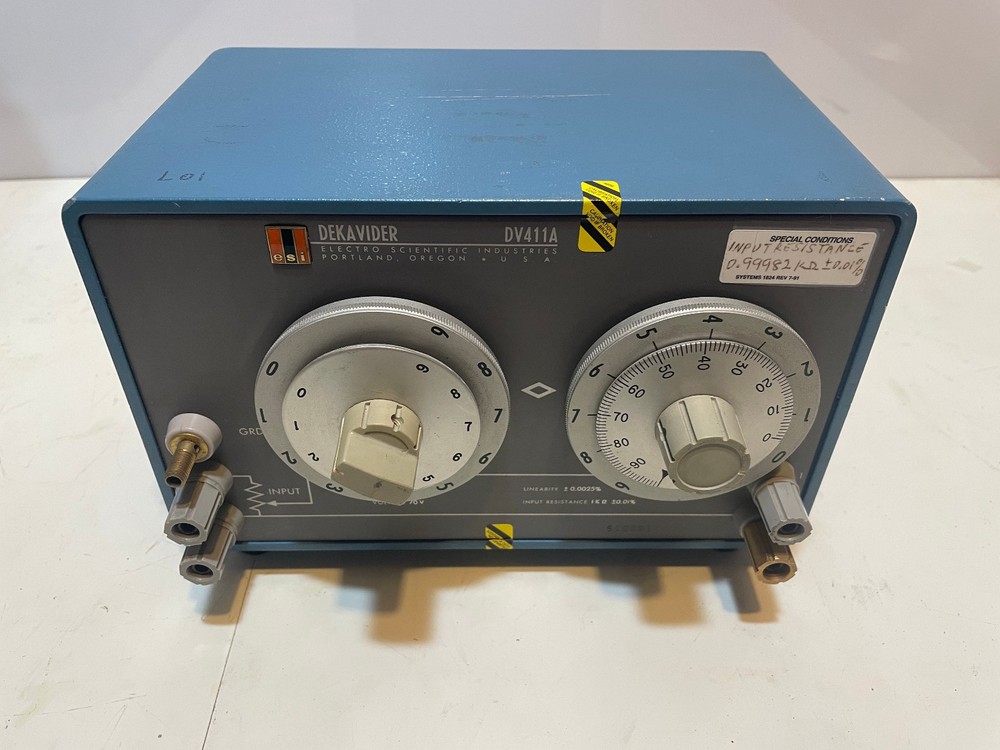 ESI Electro Scientific Dekavider DV411A Variable Resistor Very Accurate