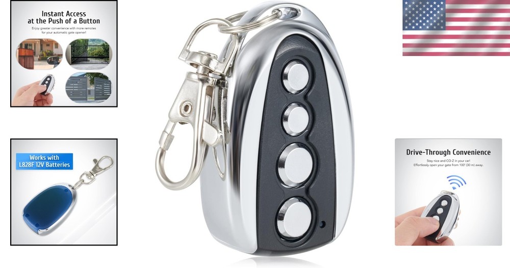 Remote Control for Sliding Gates - 100 Ft Range, Auto Close & Easy Programming